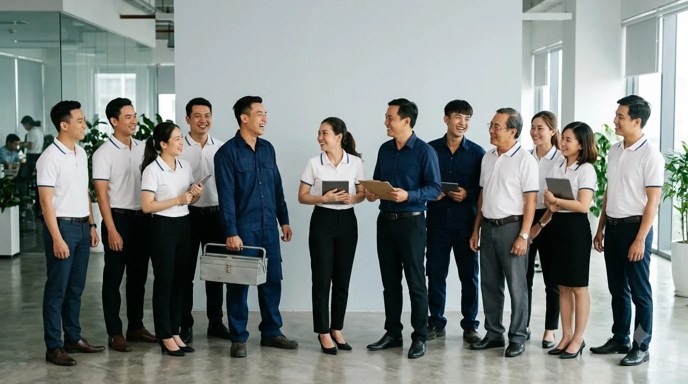 Đội ngũ HCARE: văn phòng và kỹ thuật